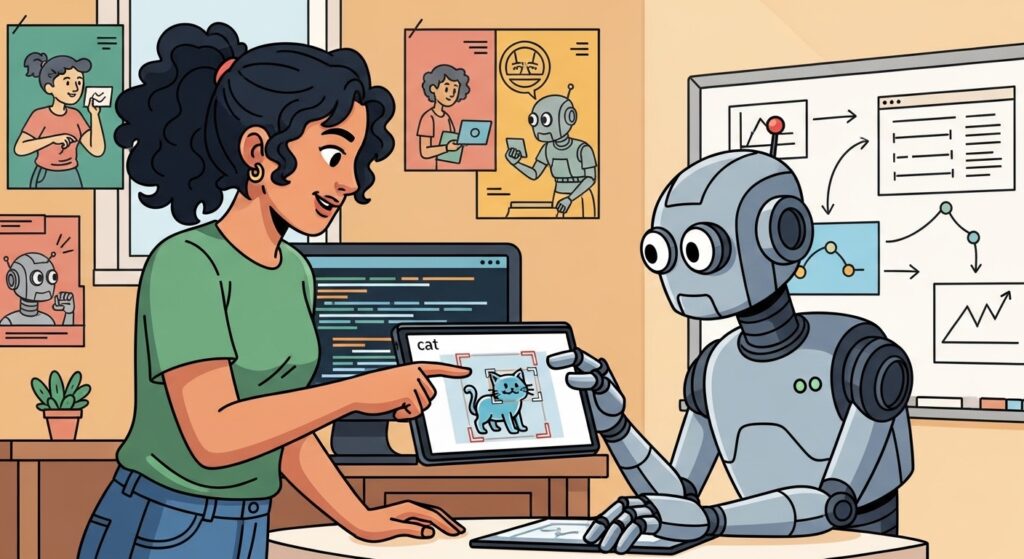 Training AI, created on ImageFX